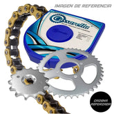 Kit De Arrastre Cassarella Cb 160 F 4H 428-H-132-C-Cadena Dorada